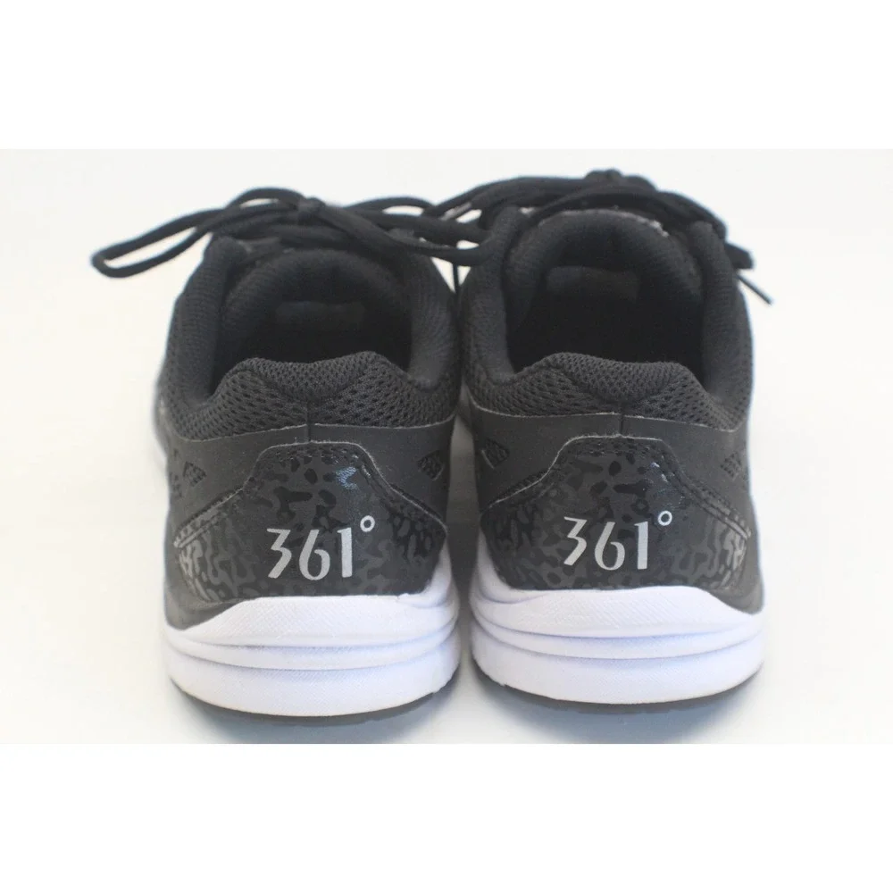 361 Degrees Poison‎ Running Shoes Mens 7.5 US Black White Lightweight Sneakers